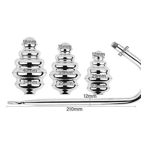 Anal Hook 8826 Ribbed GreatBenefit Set Screw-in 0824